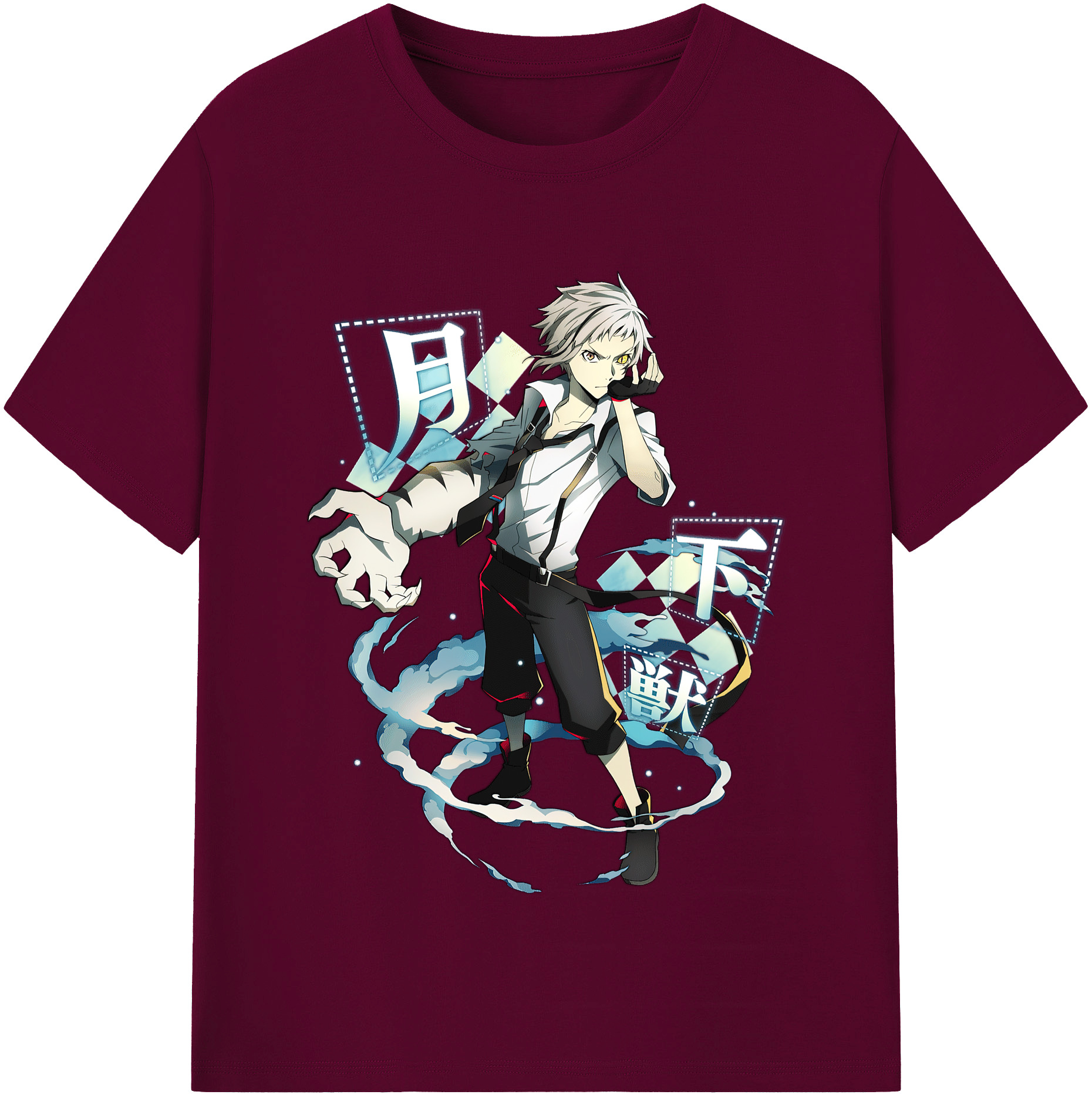 （画像用） 文豪ストレイドッグス Bungo Stray Dogs レディースカジュアルプリントTシャツ（綿100％）